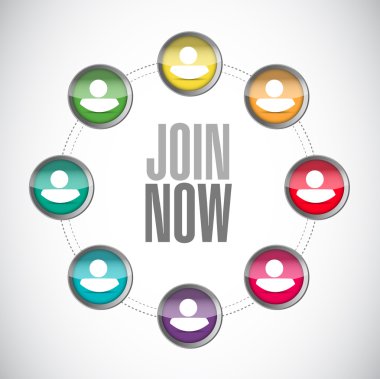 Şimdi insanlar bağlantıları işareti katıl