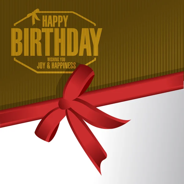 생일 스탬프 선물 일러스트 디자인 — 스톡 사진