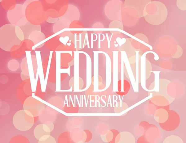 Happy weeding anniversary stamp — Stock Photo, Image