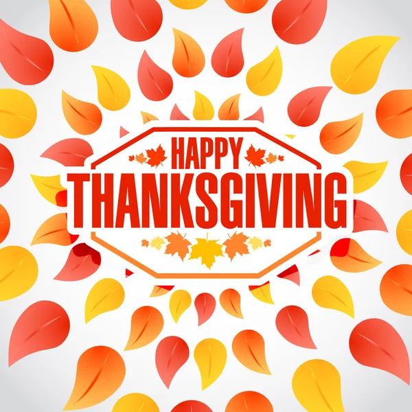 Circle Happy thanksgiving stamp — Stock Photo, Image