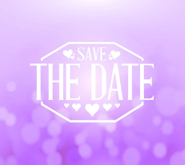 Save the date bokeh background sign — Stock Photo, Image