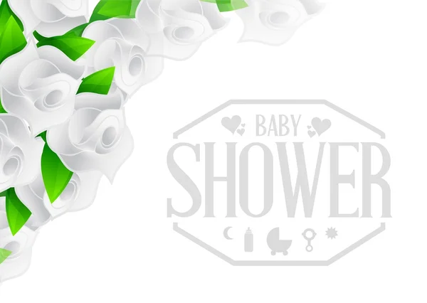 Baby shower znak ilustracja — Zdjęcie stockowe