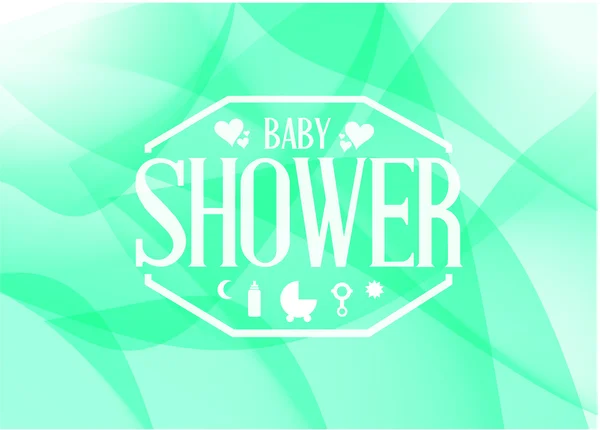 Baby shower sign illustration design — Stock Photo, Image