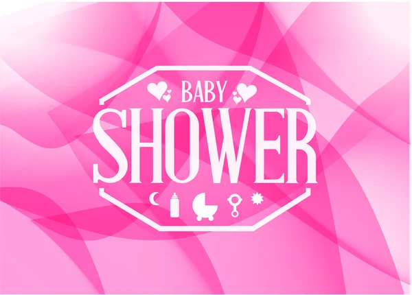 Baby shower sign illustration design — Stock Photo, Image