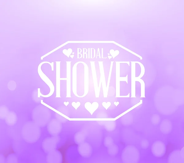 Tło bokeh Bridal shower znak — Zdjęcie stockowe