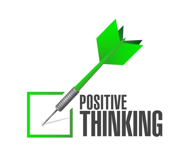 Positive thinking approval check mark sign concept — Stock Photo, Image