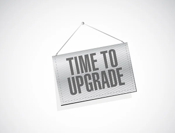 Time to upgrade texture banner sign concept — Stock Photo, Image