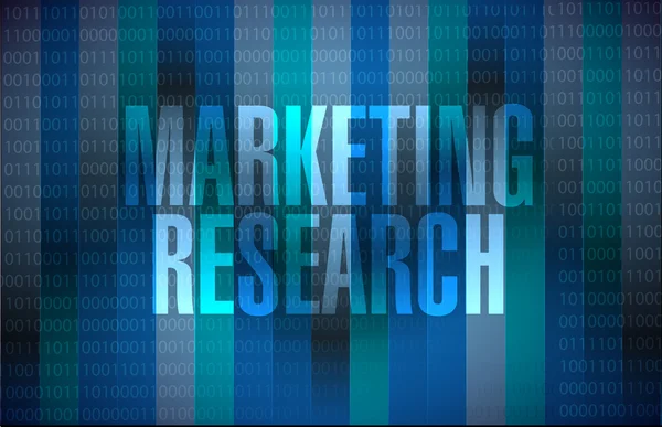 Marketing Research binary sign concept — Stock Photo, Image