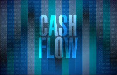 nakit akışı ikili arka plan işareti kavramı