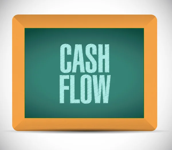 Cash-flow van bestuur teken concept — Stockfoto