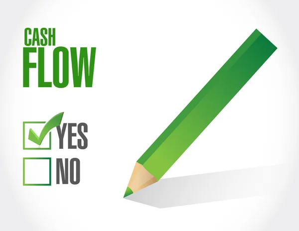 Cash flow approval sign concept illustration — Stock Photo, Image