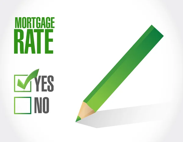 Mortgage rate approval sign concept — Stock Photo, Image
