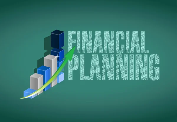 Concepto de signo del consejo de administración de planificación financiera —  Fotos de Stock