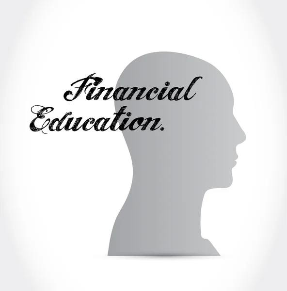 Financial education mind sign concept — Stock Photo, Image