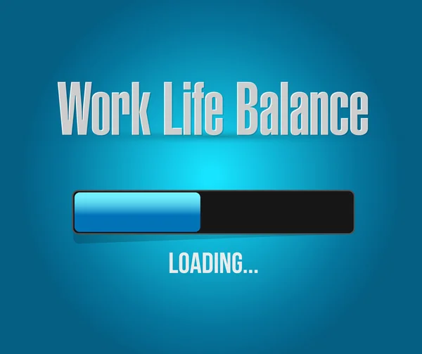 Work life balance loading bar sign concept — Stock Photo, Image