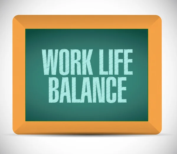 Work life balance board sign concept — Stock Photo, Image