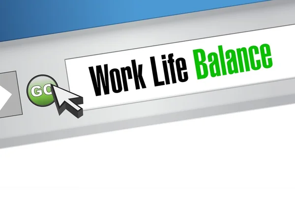 Work life balance website sign concept — Stock Photo, Image