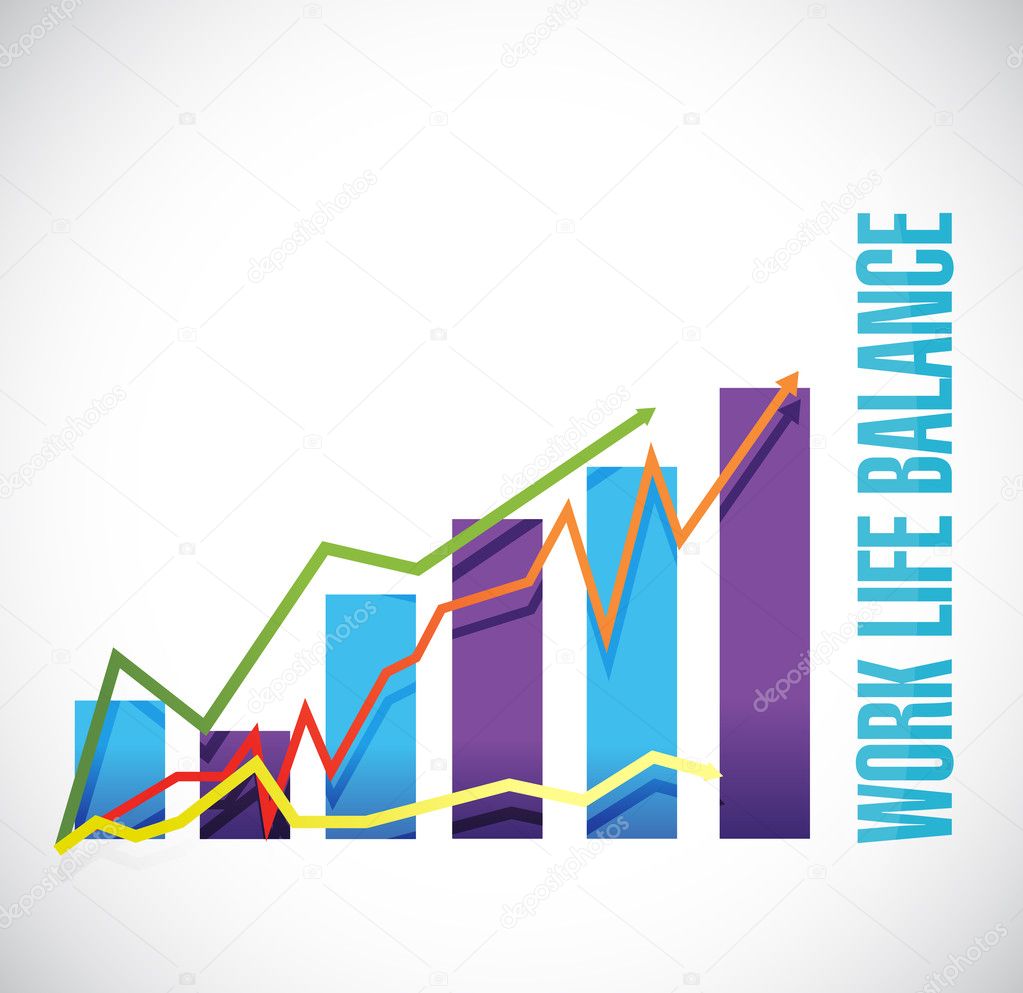 Work life balance graph sign concept Stock Photo by ©alexmillos 85835868