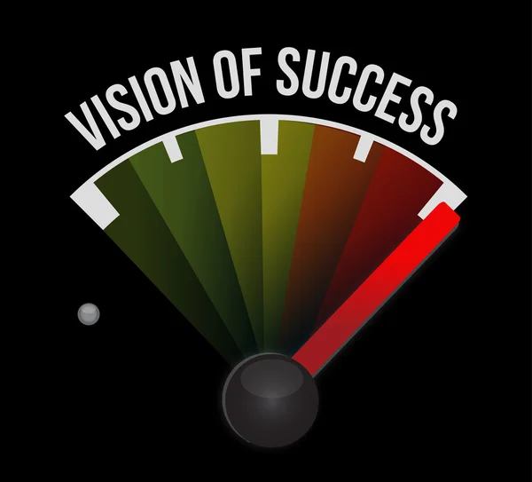 Vision of success meter sign concept — Stock Photo, Image