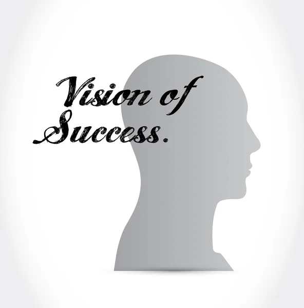 Visão de sucesso mente signo conceito — Fotografia de Stock