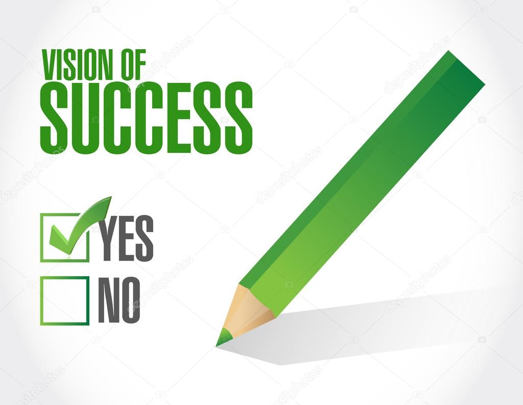 vision of success sign concept illustration