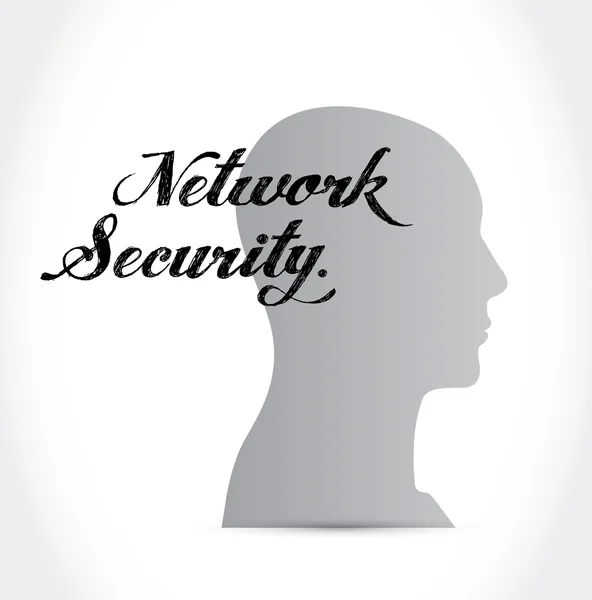 ネットワーク セキュリティの心記号概念 — ストック写真