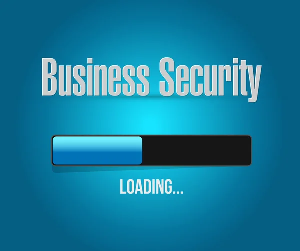 Business Security Loading Bar Sign Konzept — Stockfoto