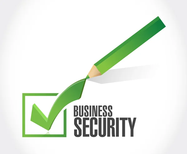 Business security check mark color sign — Stock Photo, Image