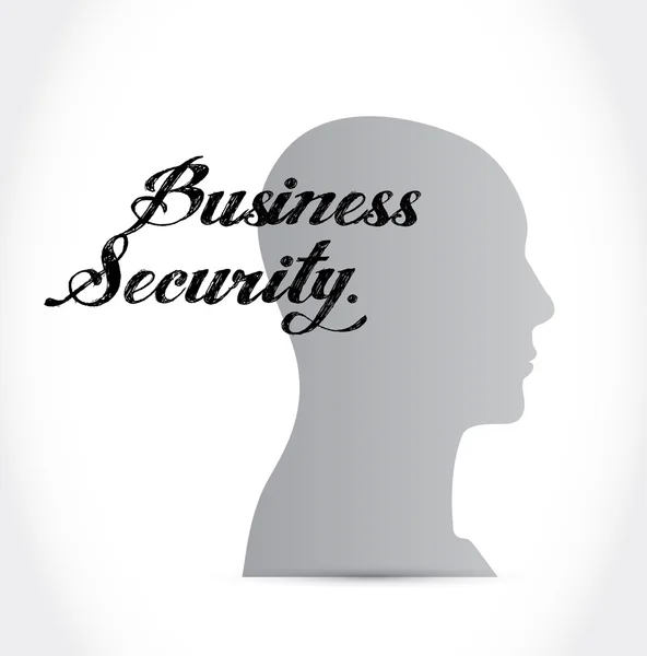 Koncepcja Biznesowa bezpieczeństwa umysł znak — Zdjęcie stockowe