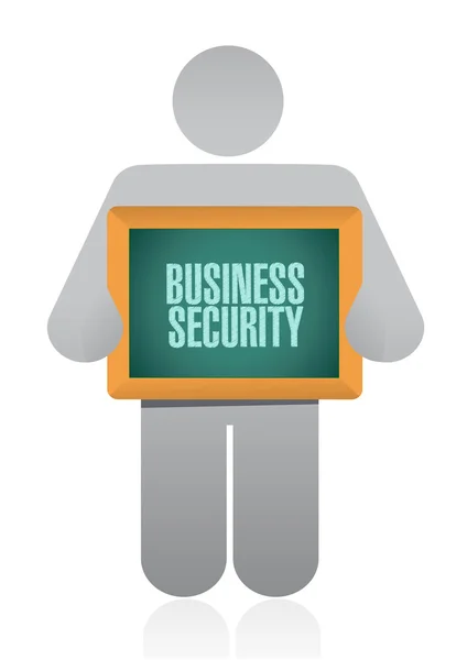 Koncepcja Biznesowa bezpieczeństwa deska znak — Zdjęcie stockowe
