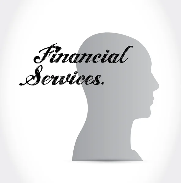 Servicios financieros personas firman concepto — Foto de Stock