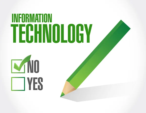 Відсутність концепції знаку інформаційних технологій — стокове фото