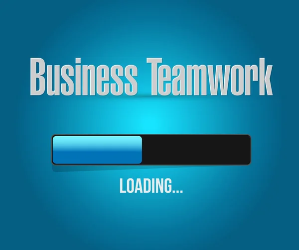 Business teamwork loading bar sign concept — Stock Photo, Image