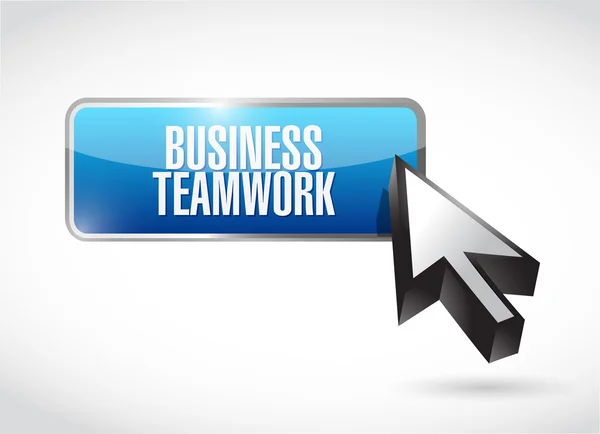 Business teamwork button sign concept — Stock Photo, Image