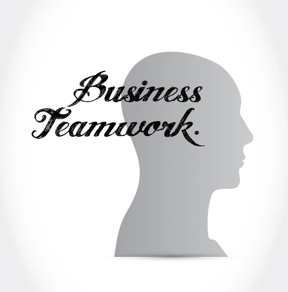 Business teamwork mind sign concept — Stock Photo, Image