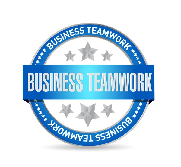 Business teamwork seal sign concept — Stock Photo, Image