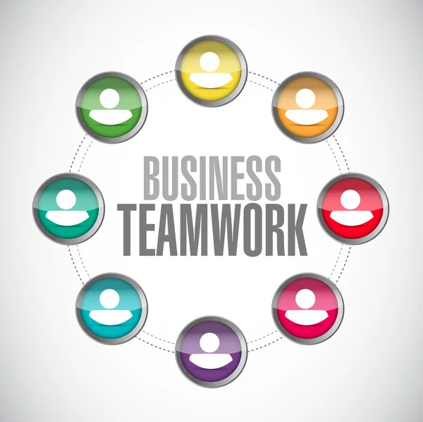 Business teamwork network sign — Stock Photo, Image