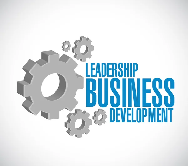 Leadership business development gear sign — Stock Photo, Image