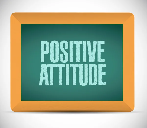 Conceito de placa de atitude positiva — Fotografia de Stock