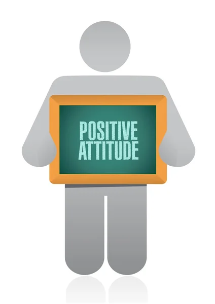 Conceito de placa de atitude positiva — Fotografia de Stock