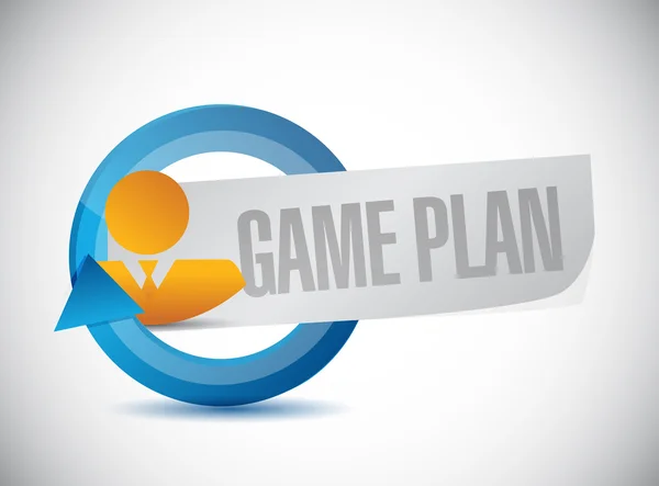 Game plan segno concetto illustrazione disegno grafico — Foto Stock