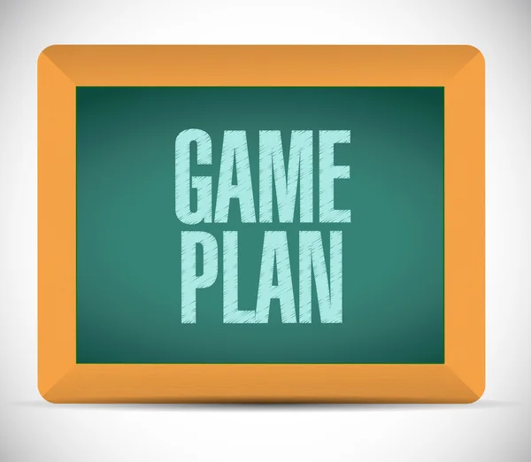 Game plan segno concetto illustrazione disegno grafico — Foto Stock