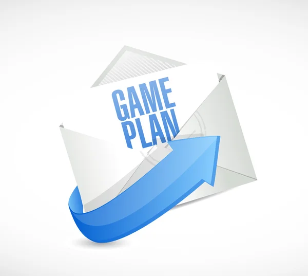 Game plan tecken konceptet illustration design grafiska — Stockfoto