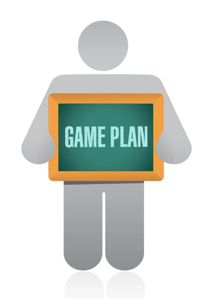 Game plan segno concetto illustrazione disegno grafico — Foto Stock