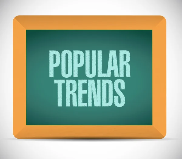 Popular trends board sign concept — Stock Photo, Image