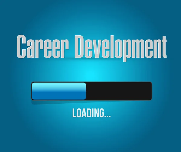 Career development loading bar sign concept — Stock Photo, Image