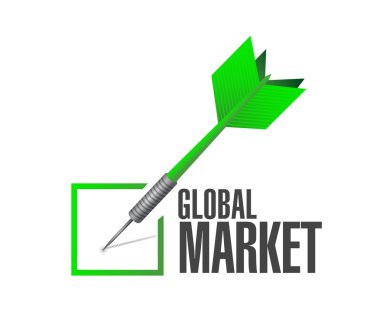 küresel pazarın kontrol ok işareti kavramı