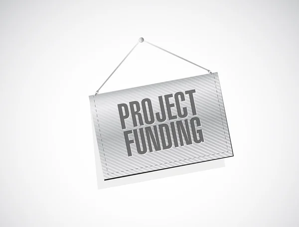 Project financiering banner teken concept — Stockfoto