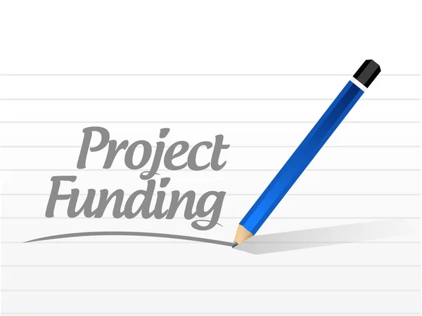 Project Funding message sign concept — Stock Photo, Image