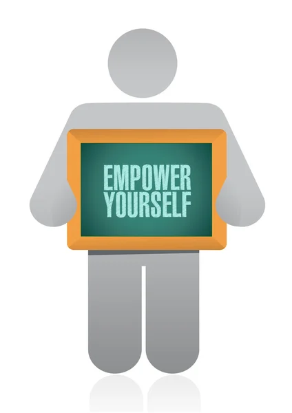 Empower Yourself board sign concept — Stock Photo, Image